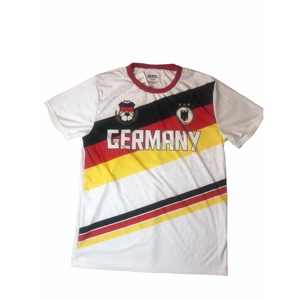 Germany Football Soccer Team Jersey Shirt Fast Action Sports Size Large White